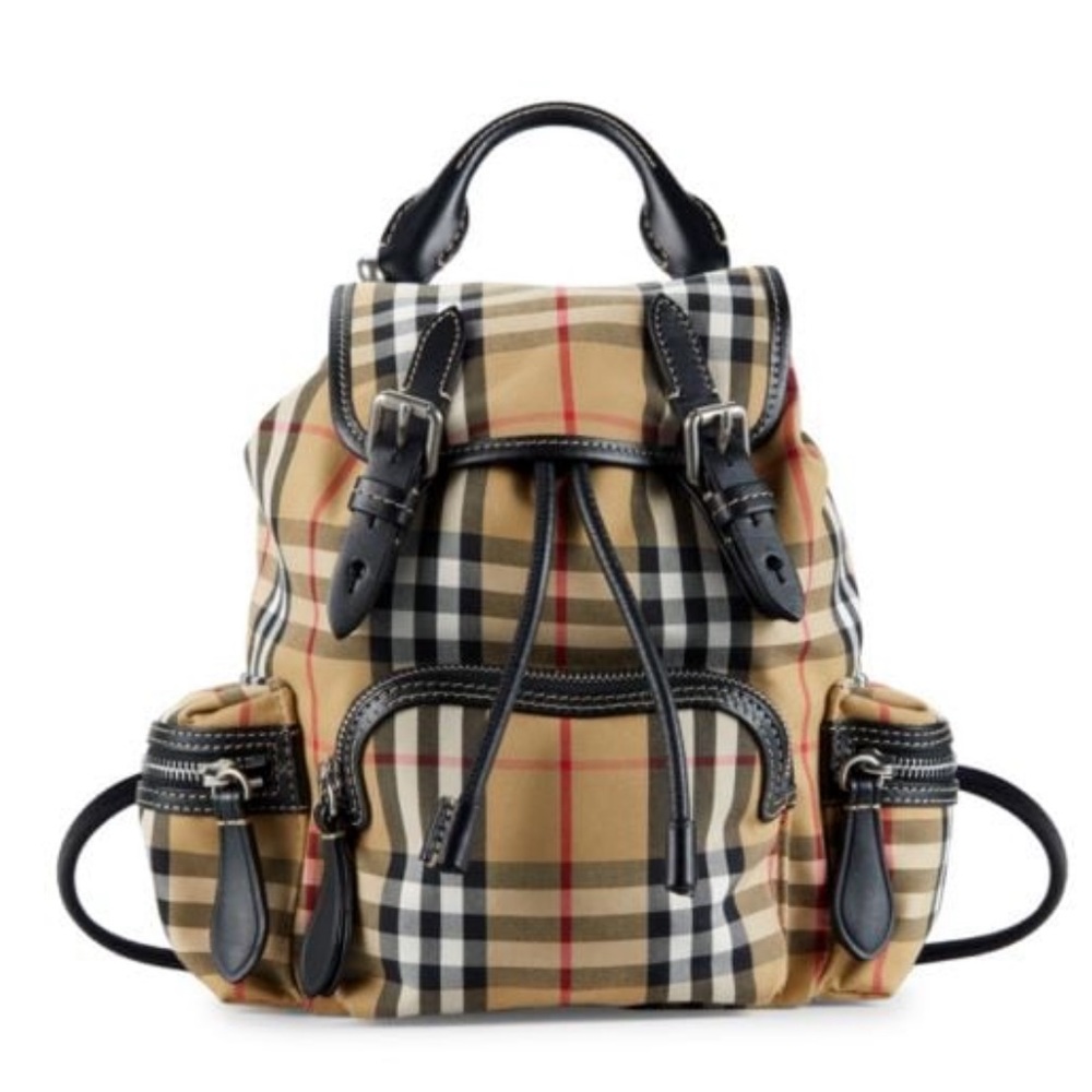 Burberry Rucksack Checked Backpack